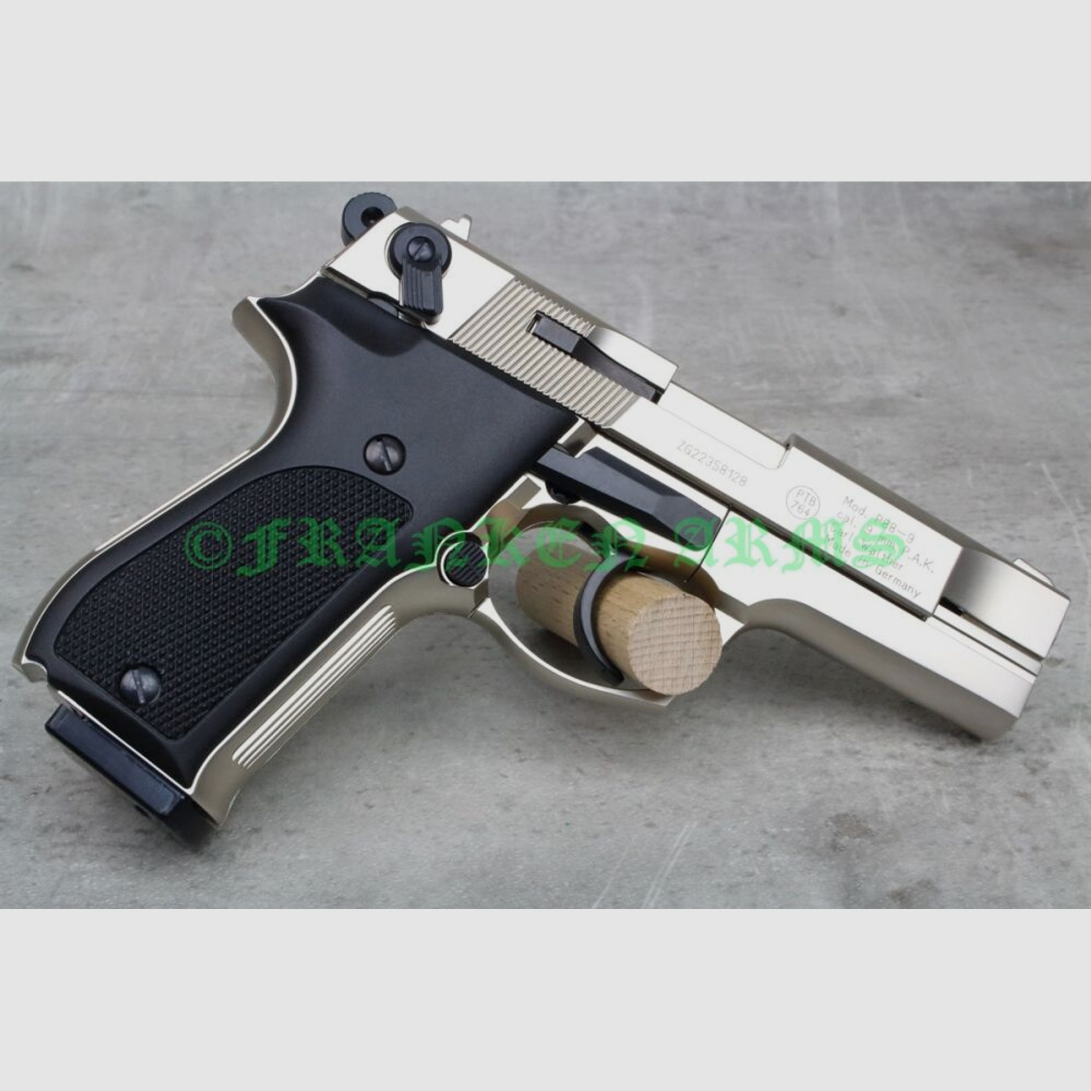 Walther	 P88 Compact 9mm P.A. vernickelt