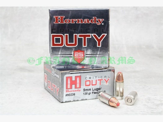 Hornady	 9mm Luger Critical Duty 135gr. 25 Stück Staffelpreise