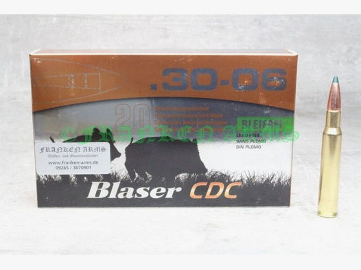 Blaser	 CDC .30-06 Spr. 160gr. 10,4g 20 Stück