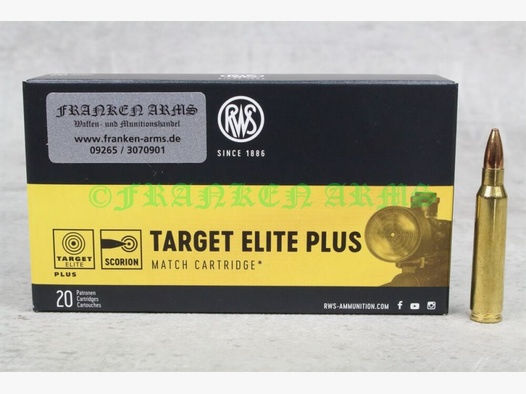 RWS	 Target Elite Plus .223 Rem. 69gr. 4,5g 20 Stück