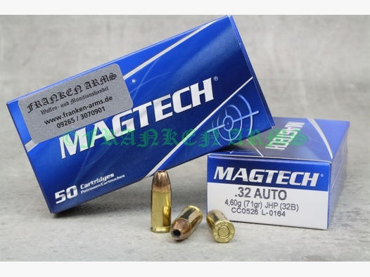 Magtech	 7,65 Browning JHP 71gr. 4,6g 50 Stück Staffelpreise