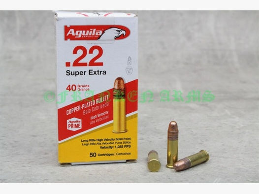 Aquila	 Super Extra .22 lr. HV SP CP 40gr. 2,6g 50Stück Staffelpreis