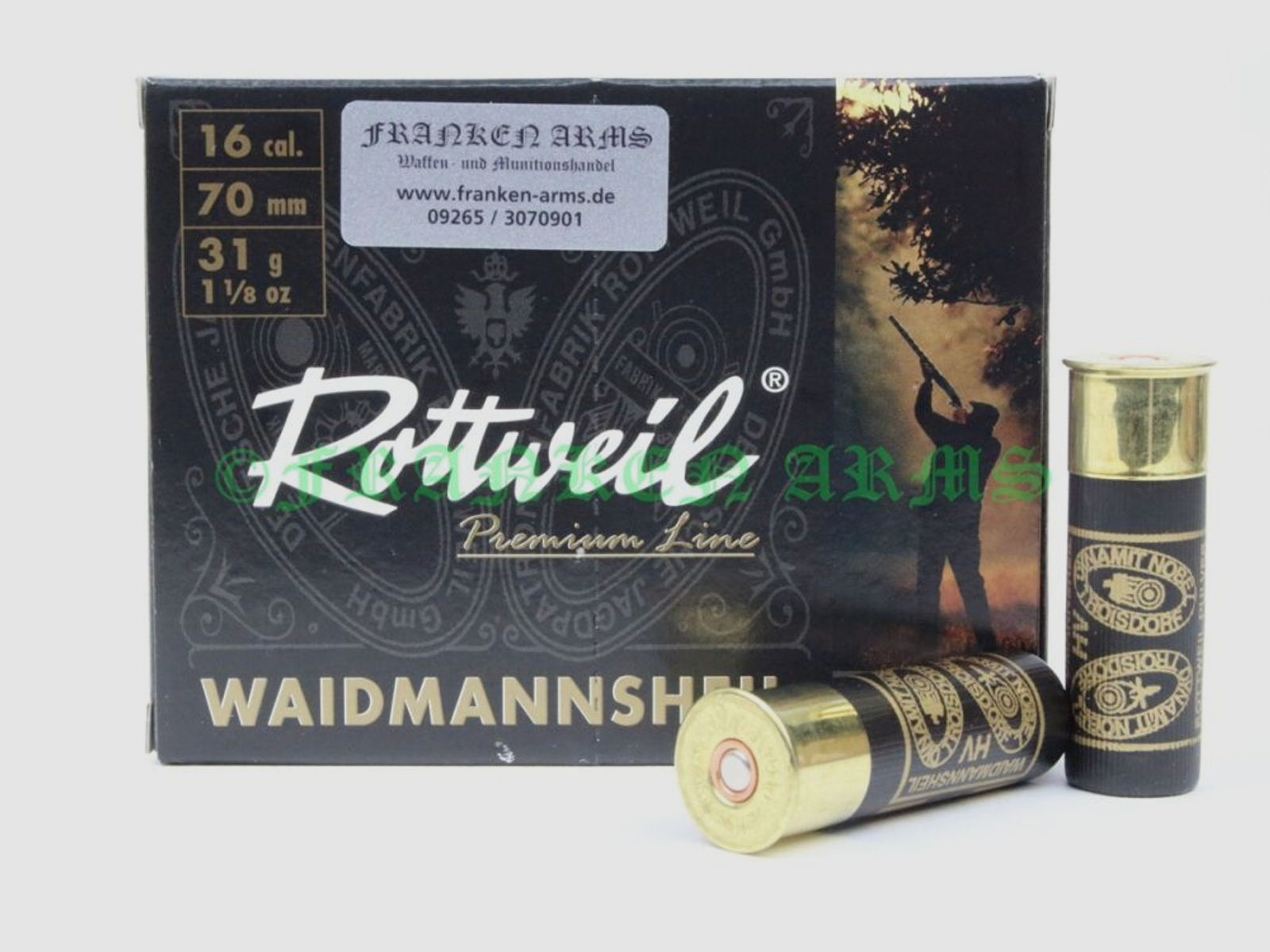 Rottweil	 Waidmannsheil HV 16/70 2,7mm 10Stück Staffelpreise