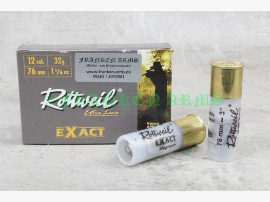 Rottweil	 EXACT Magnum 12/76 32g 5 Stück