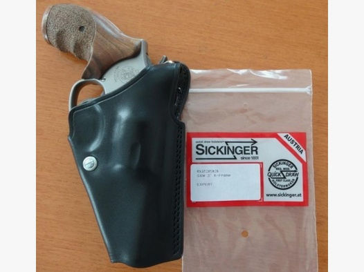 Sickinger	 Sickinger Holster EXPERT schwarz für Revolver S&W 3" K-Frame