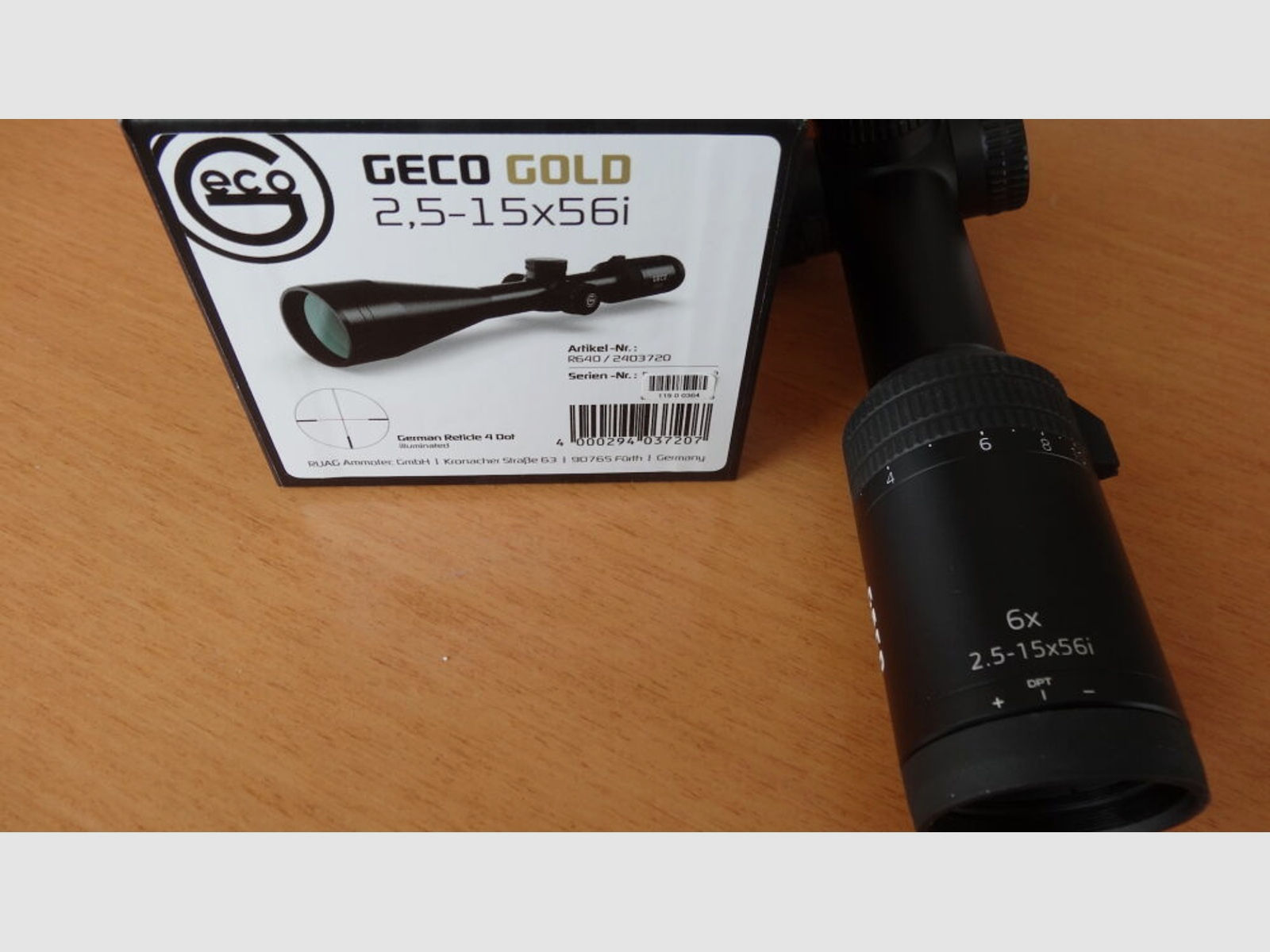 GECO	 Geco Zielfernrohr Gold 2,5-15x56i, Abs. 4 beleuchtet