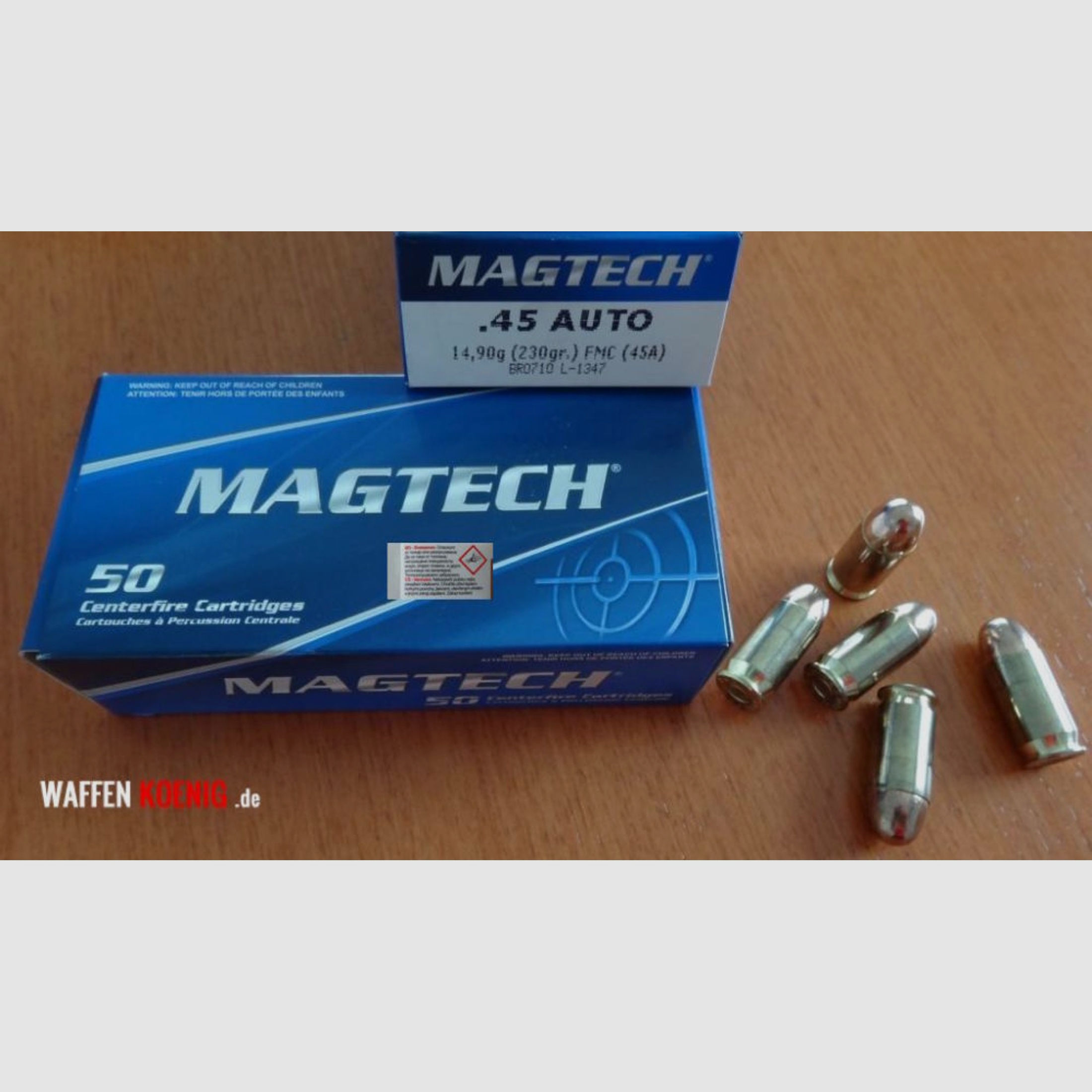 Magtech	 Magtech Patronen 45 ACP 14,9g VM