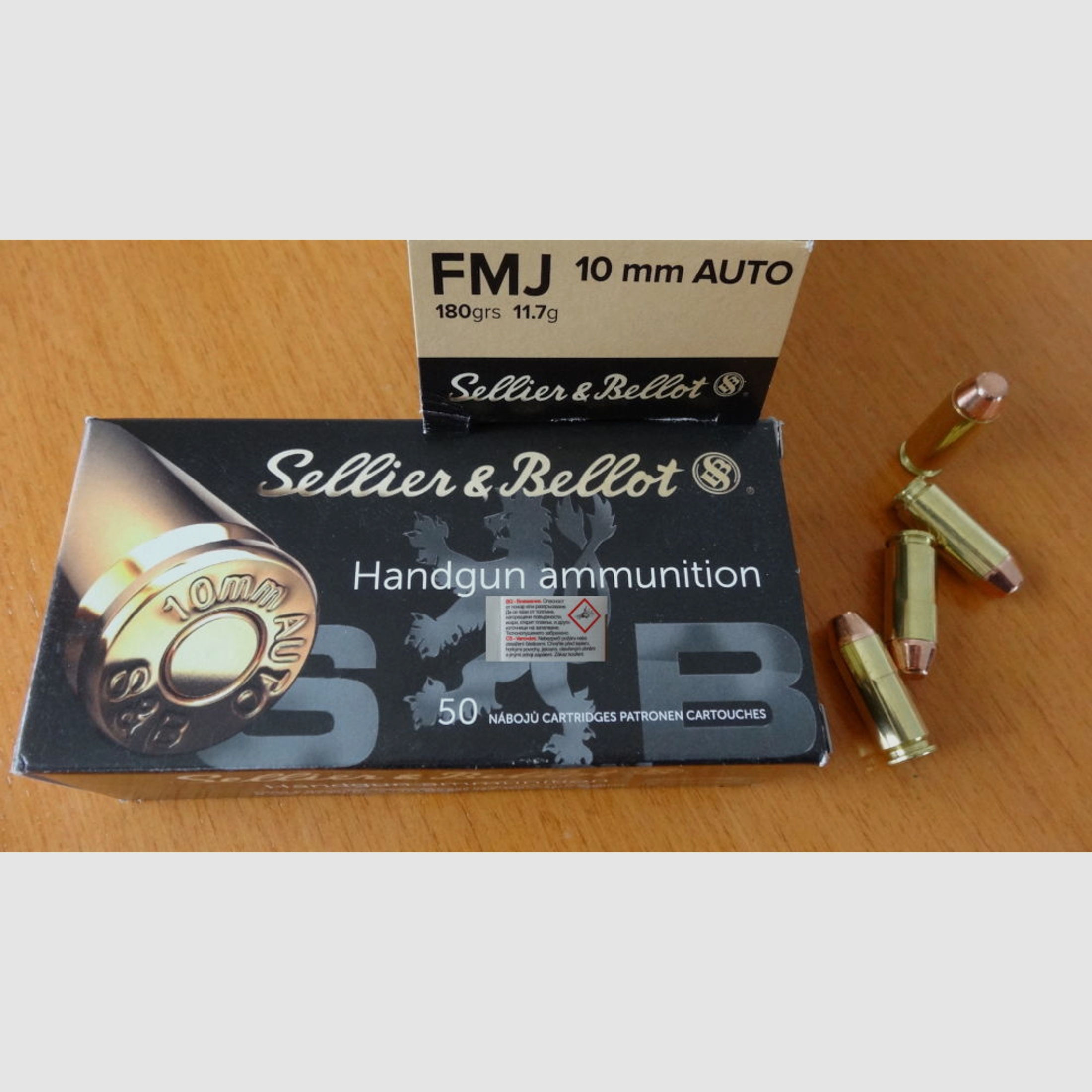 Sellier & Bellot	 50 Patronen:Sellier & Bellot, Cal. 10mm Auto FMJ