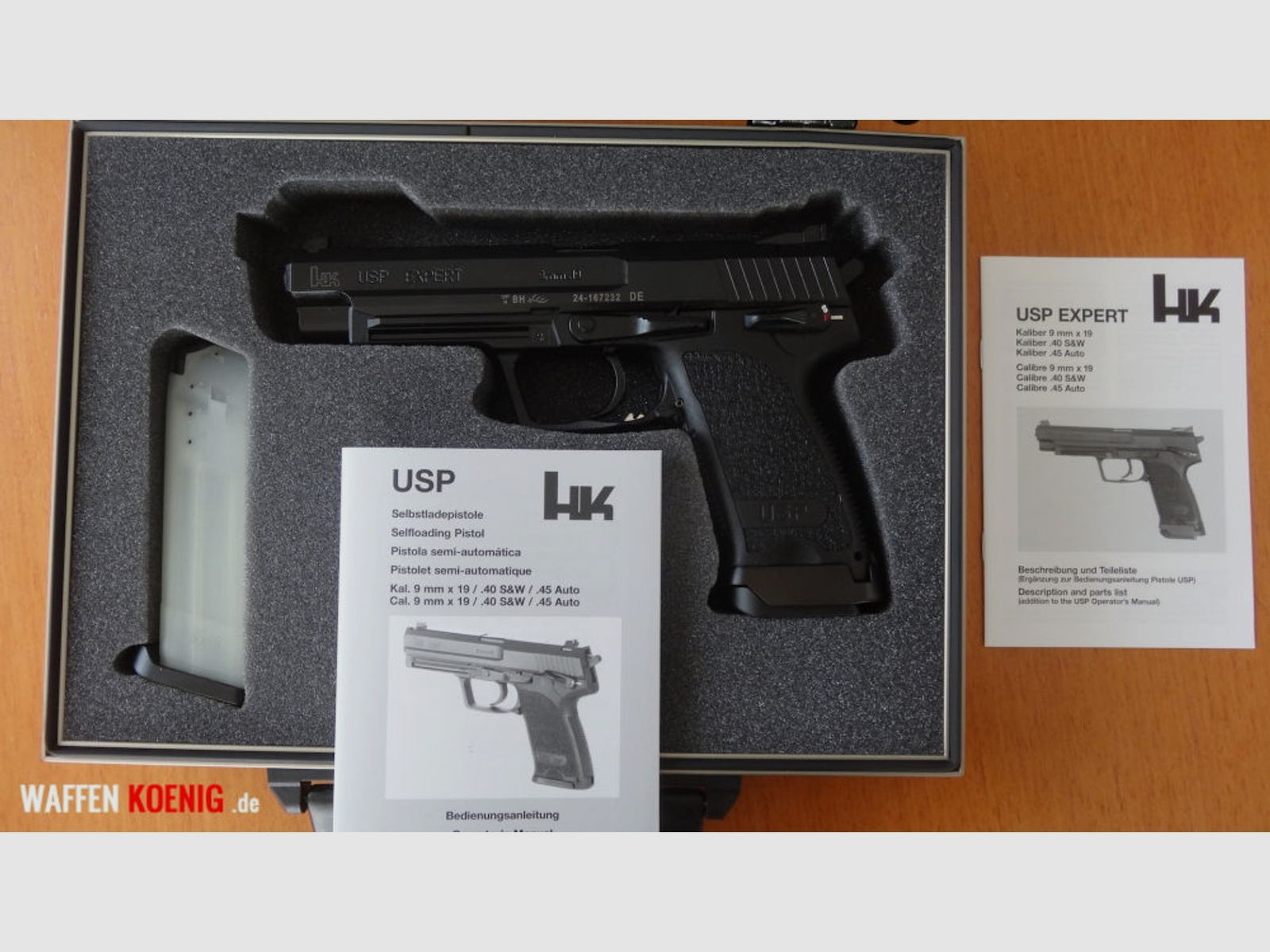 Heckler & Koch	 Pistole:Heckler & Koch, USP Expert Cal. 9mm