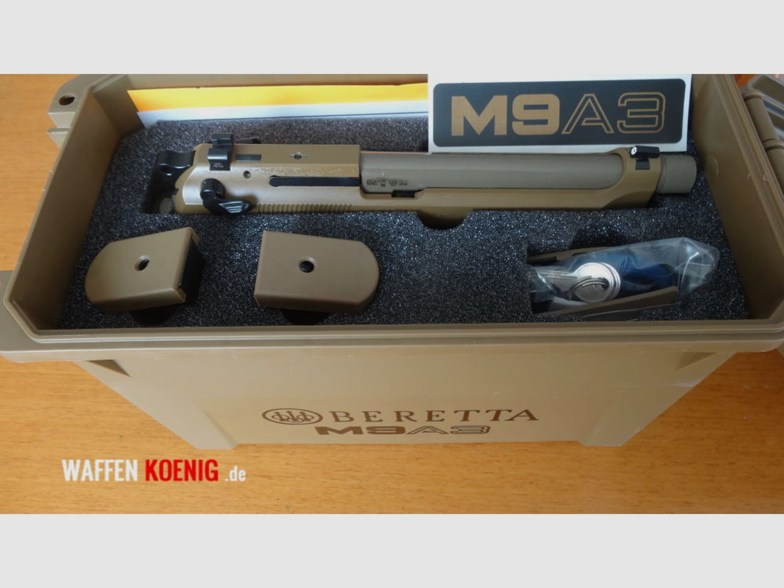 Beretta	 SL-PISTOLE:BERETTA M9A3 DARK EARTH KAL. 9MM LUGER