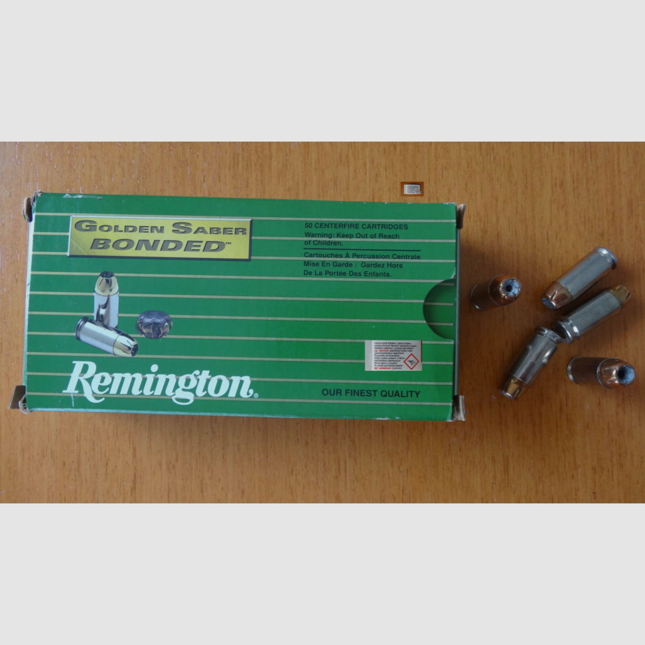 Remington	 50 PATRONEN CAL. 40 S+W REMINGTON GOLDEN SABER BONDED HPJ 10,69 G - 165 GRS