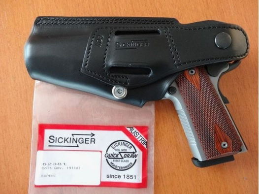 Sickinger	 Sickinger Holster EXPERT schwarz für SL-Pistole Colt Gov.1911 A1