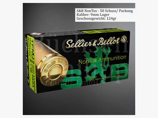 Sellier & Bellot	 9x19mm 124gr NonTox