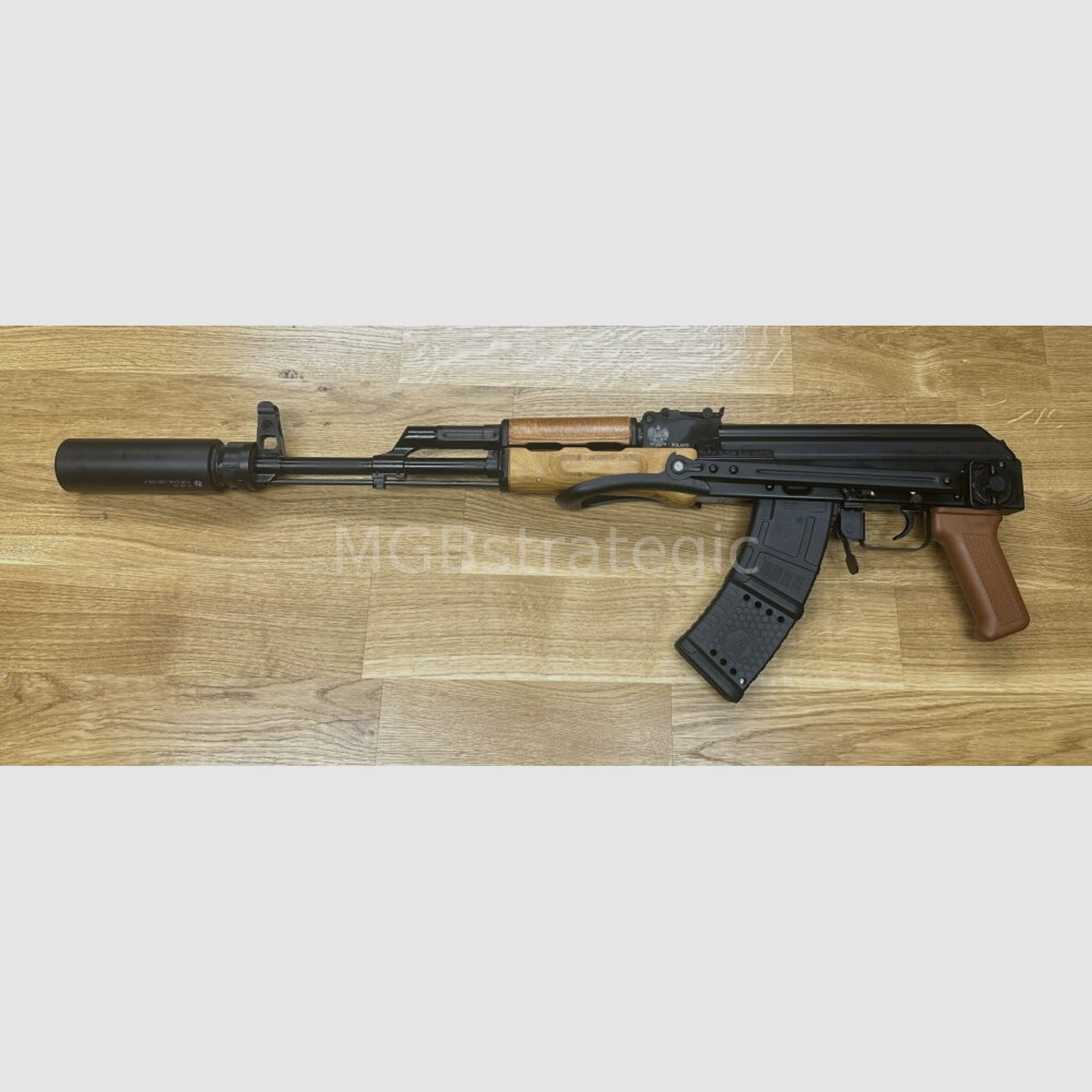 Schalldämpfer für Büchsen auf AK/AKM Basis - ASE UTRA SL6i-BL 9.3/.338	 für BoreLock HiPer Short 7.62 Mündungsfeuerdämpfer M14x1 Links - System AK47 AK-47 AKM wie z.B. WBP
