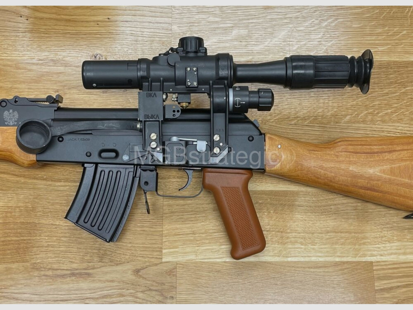 WBP Jack - halbautom. Büchse 7,62x39 - System AKM AK47 AK74	 Schichtholzschäftung - Bajonett kann montiert werden - Made in Poland - Neuheit!