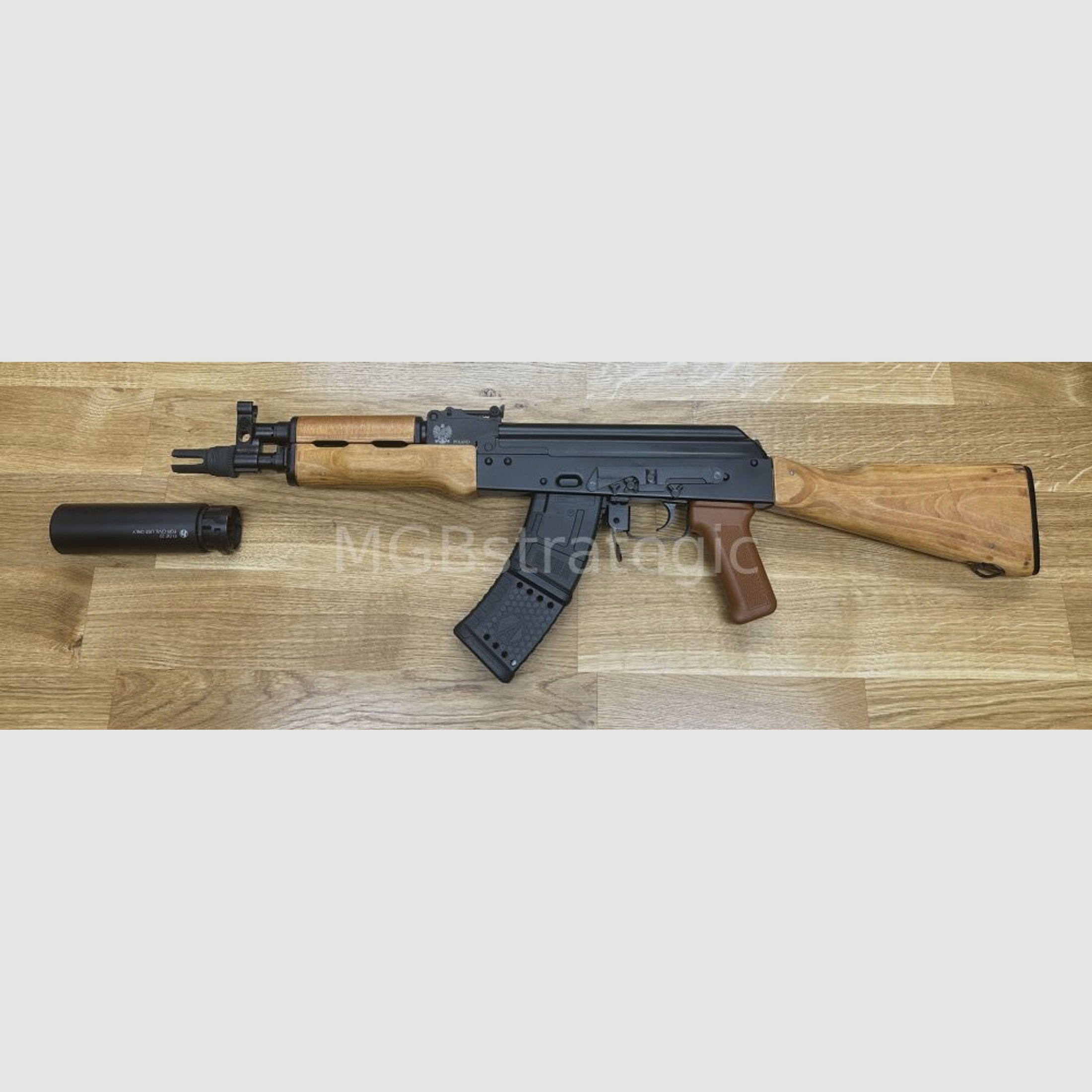 Schalldämpfer für Büchsen auf AK/AKM Basis - ASE UTRA SL6i-BL 9.3/.338	 für BoreLock HiPer Short 7.62 Mündungsfeuerdämpfer M14x1 Links - System AK47 AK-47 AKM wie z.B. WBP