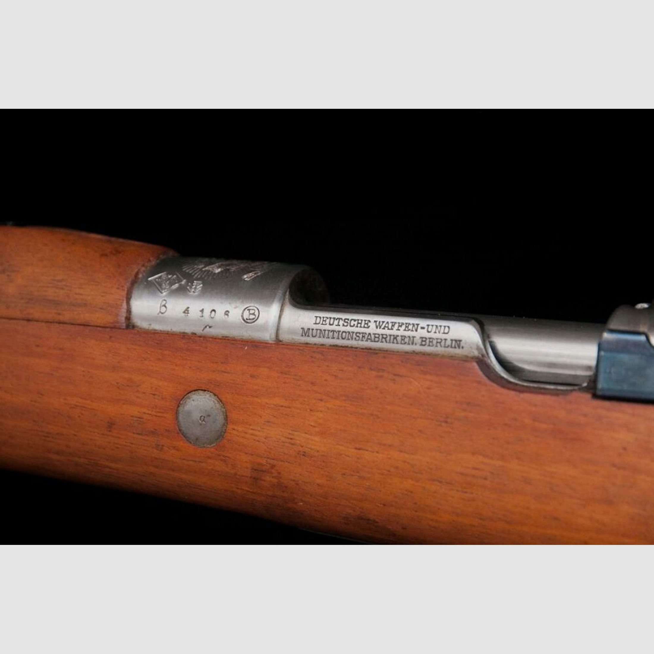 DWM Berlin Mauser 98	 Mod 1908 Brasilien mit nummerngleichen Bajonett