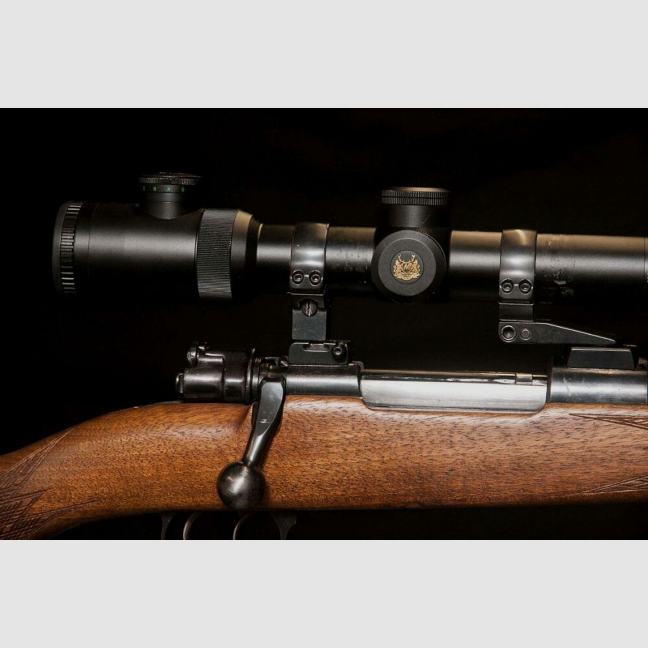 Velser Mauser System 98	 Stutzen mit Schwenkmontage und Drückjagd Zielfernrohr