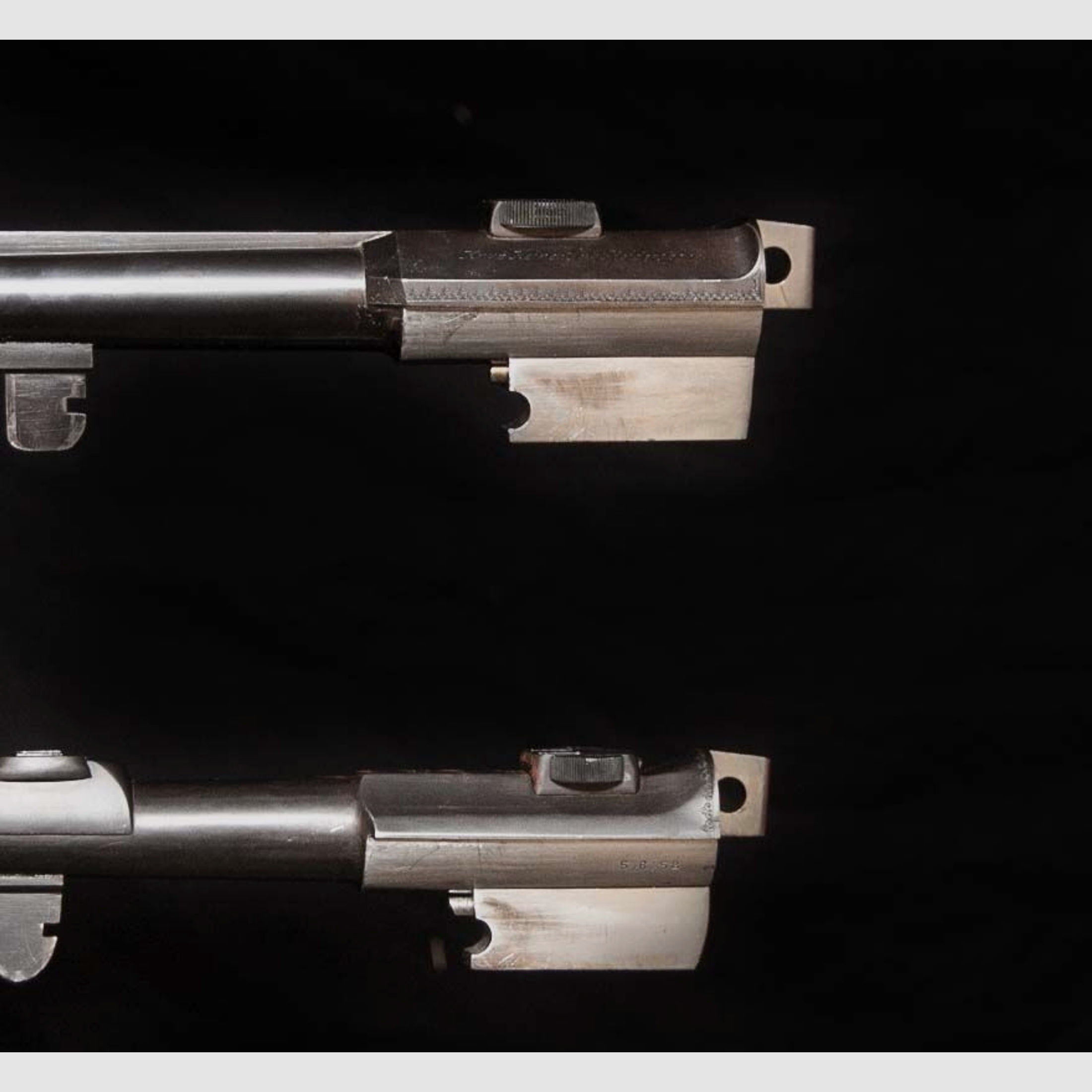 Kipplaufbüchse Remo Vorkriegsfertigung Suhl mit Wechsellauf	 Prewar gun 5,6x52R mit Koffer