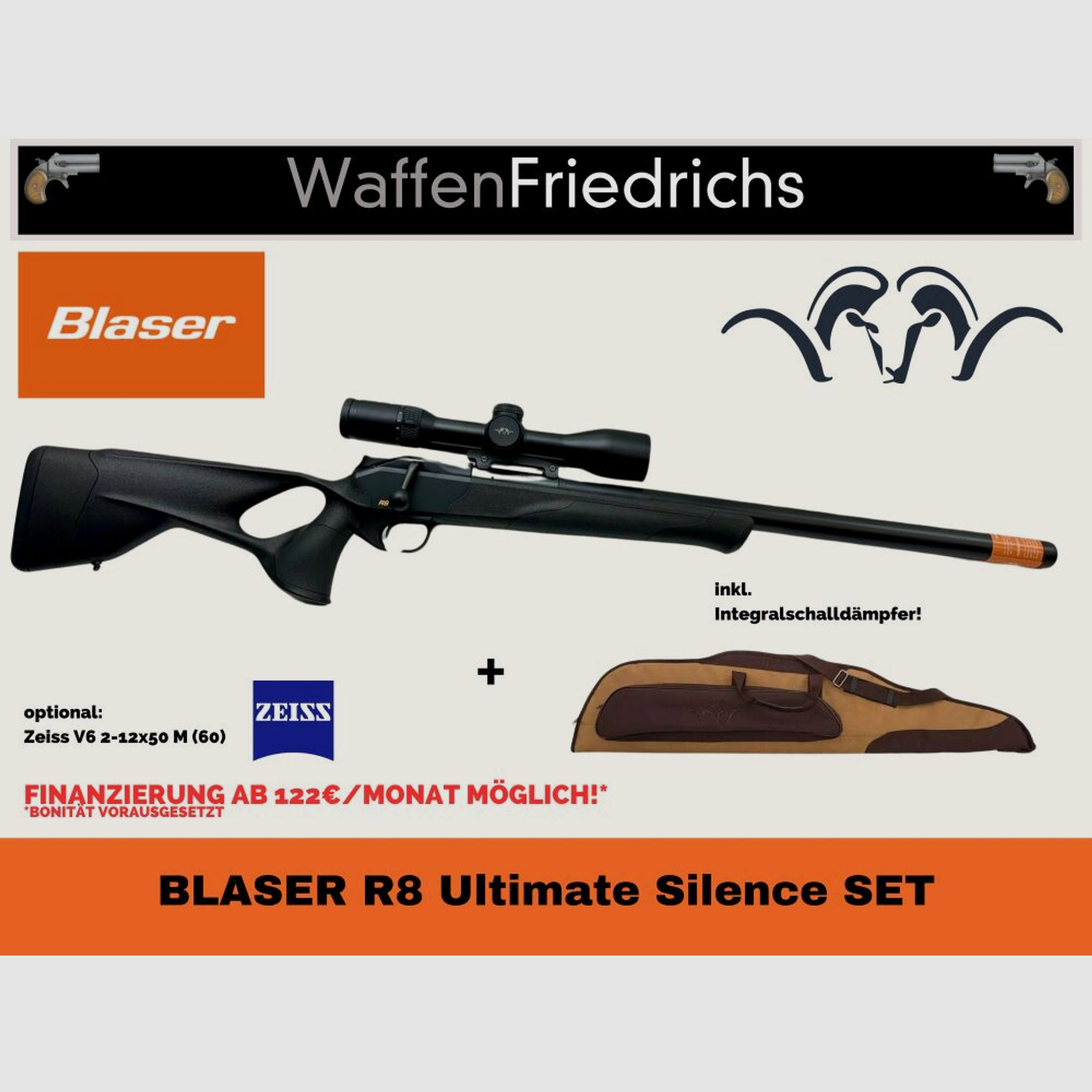 BLASER	 R8 Ultimate Silence Set Komplettangebot - Jungjäger - Waffen Friedrichs