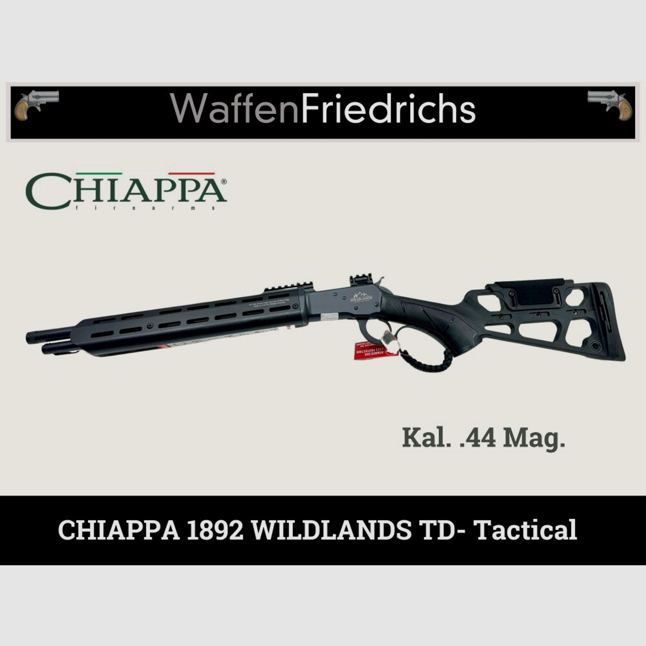 CHIAPPA	 1892 Wildlands TD TACTICAL 16" |UHR Unterhebelrepetierbüchse | Waffen Friedrichs