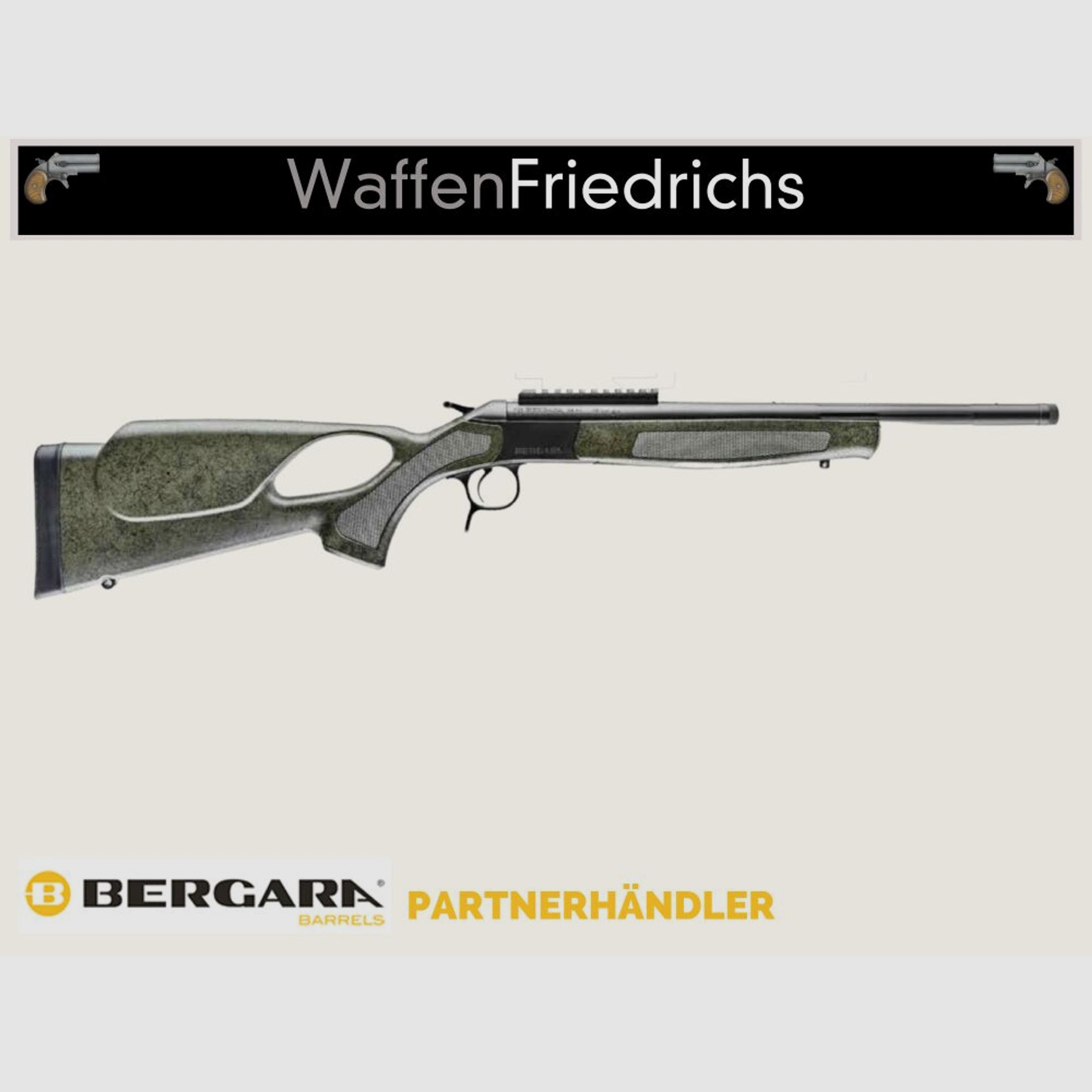 BERGARA	 BA13 TD TH Thumbhole GREEN - Waffen Friedrichs