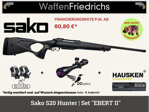 SAKO	 S20 Hunter | Jungjäger Komplettangebot "EBERT II" - Waffen Friedrichs