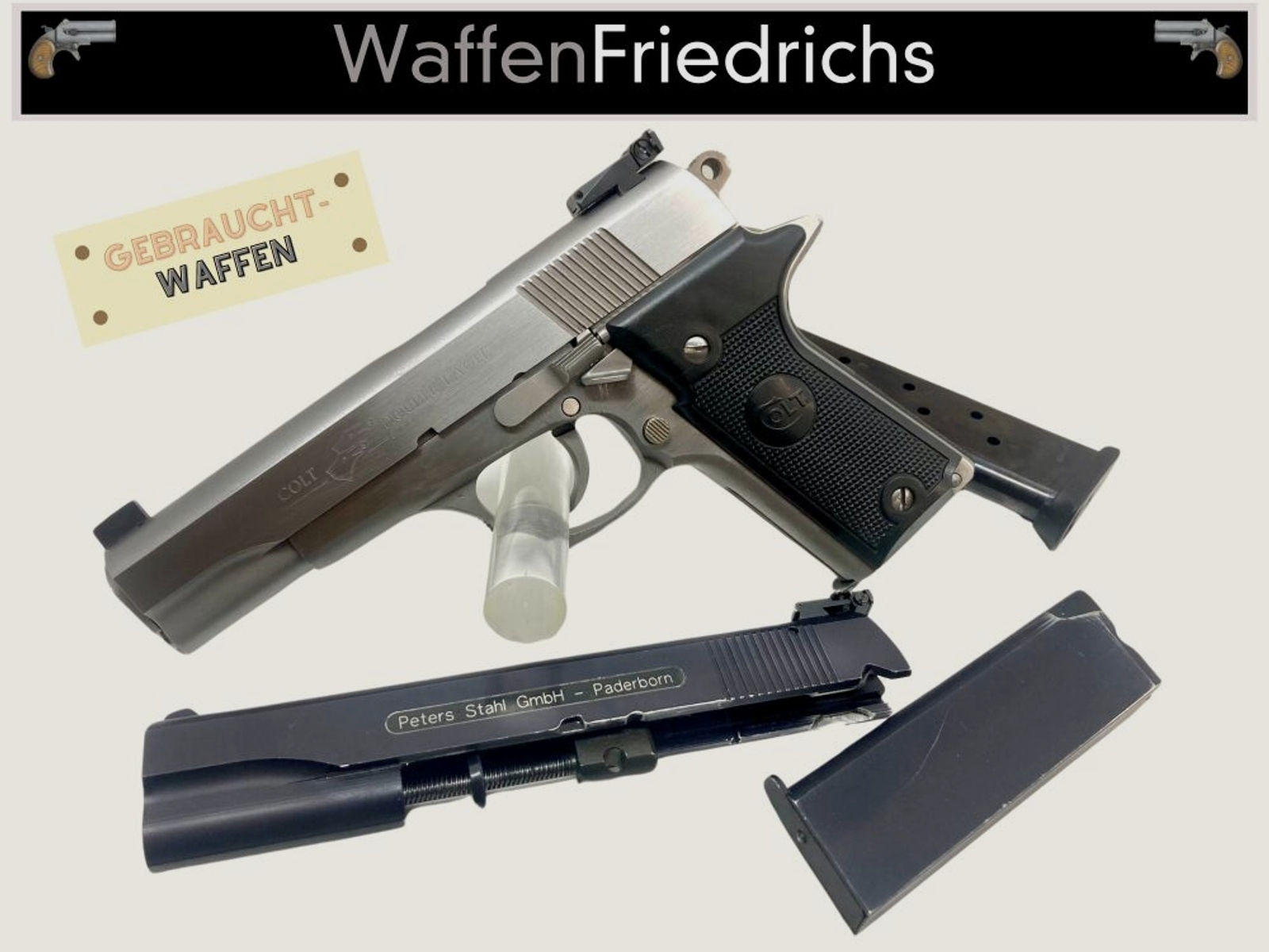Colt	 Double Eagle .45 ACP inkl. Peters Stahl Wechselsystem .22lr - Waffen Friedrichs