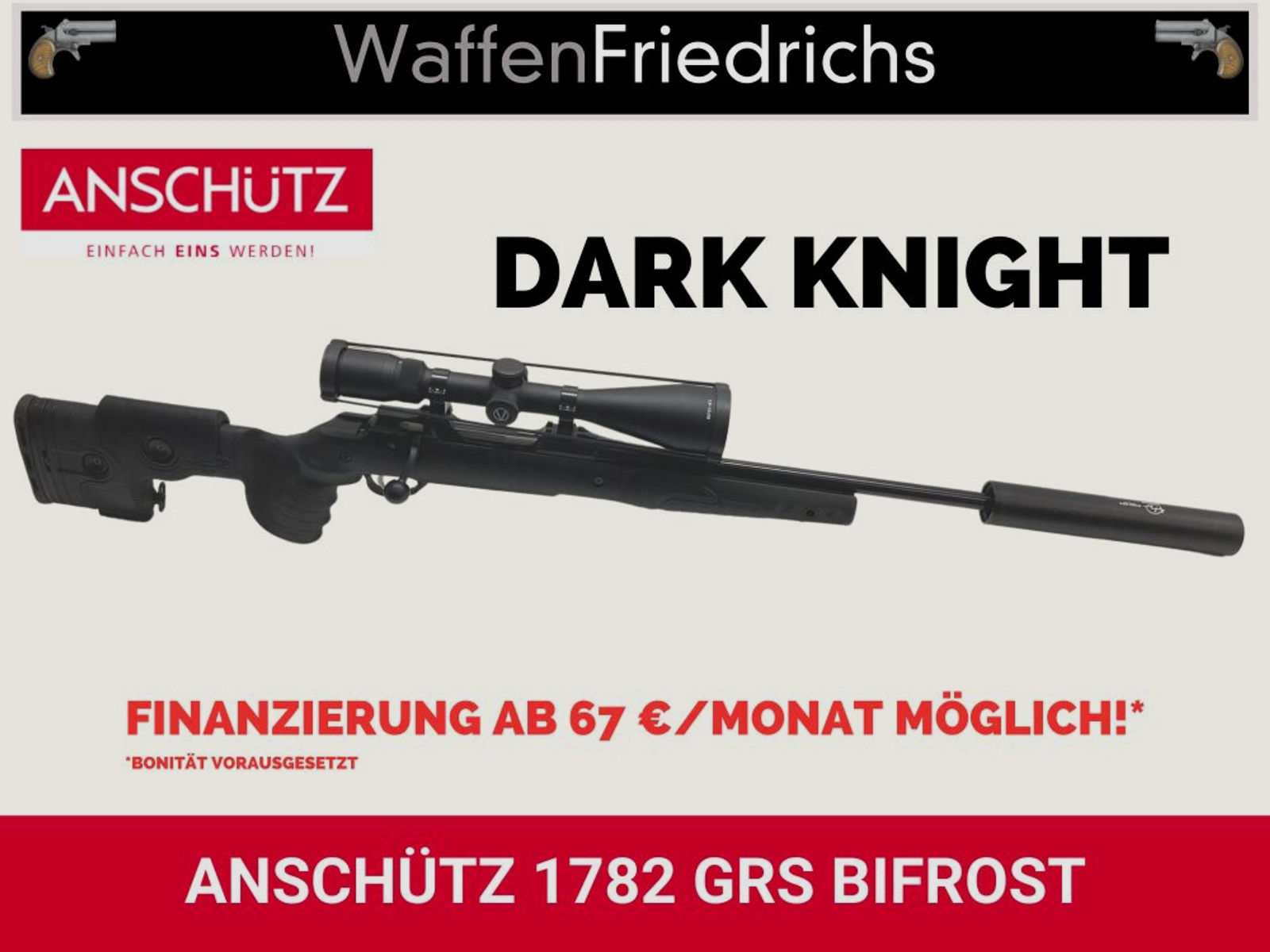 Anschütz	 1782 GRS Bifrost | Dark Knight Komplettangebot Jungjäger - Waffen Friedrichs