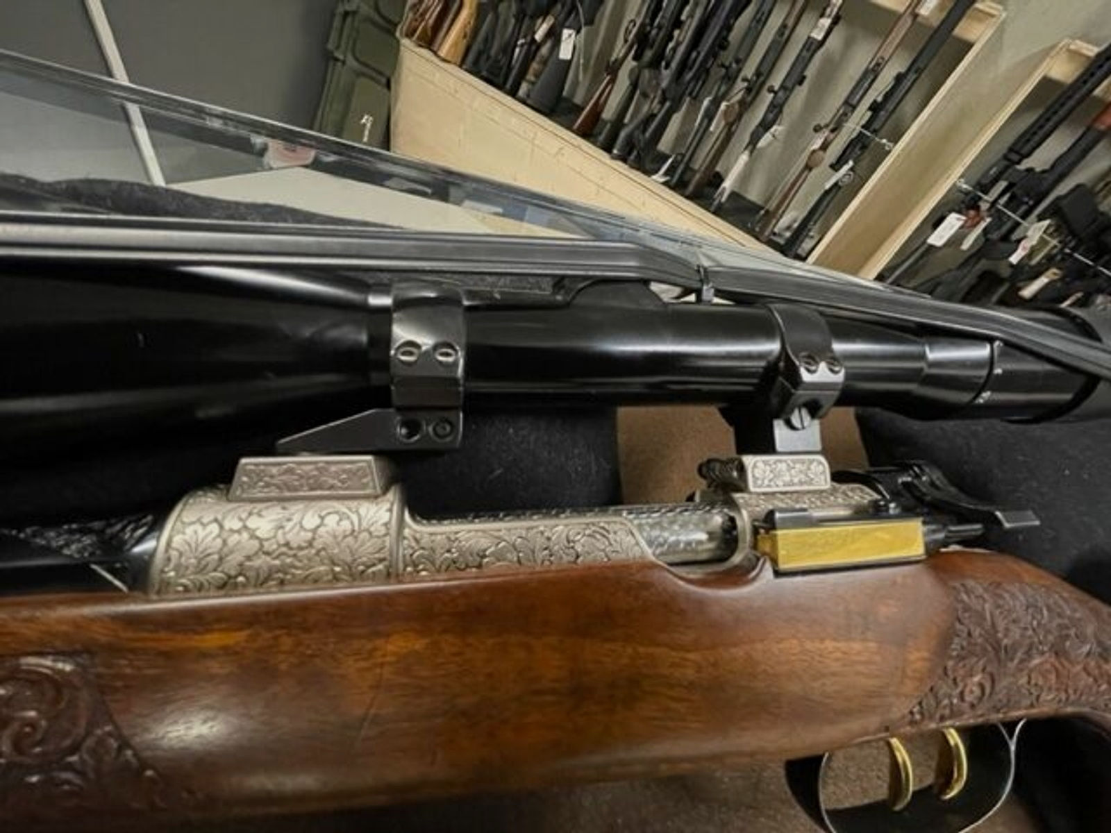 Mauser	 98er Einzelstück, graviert