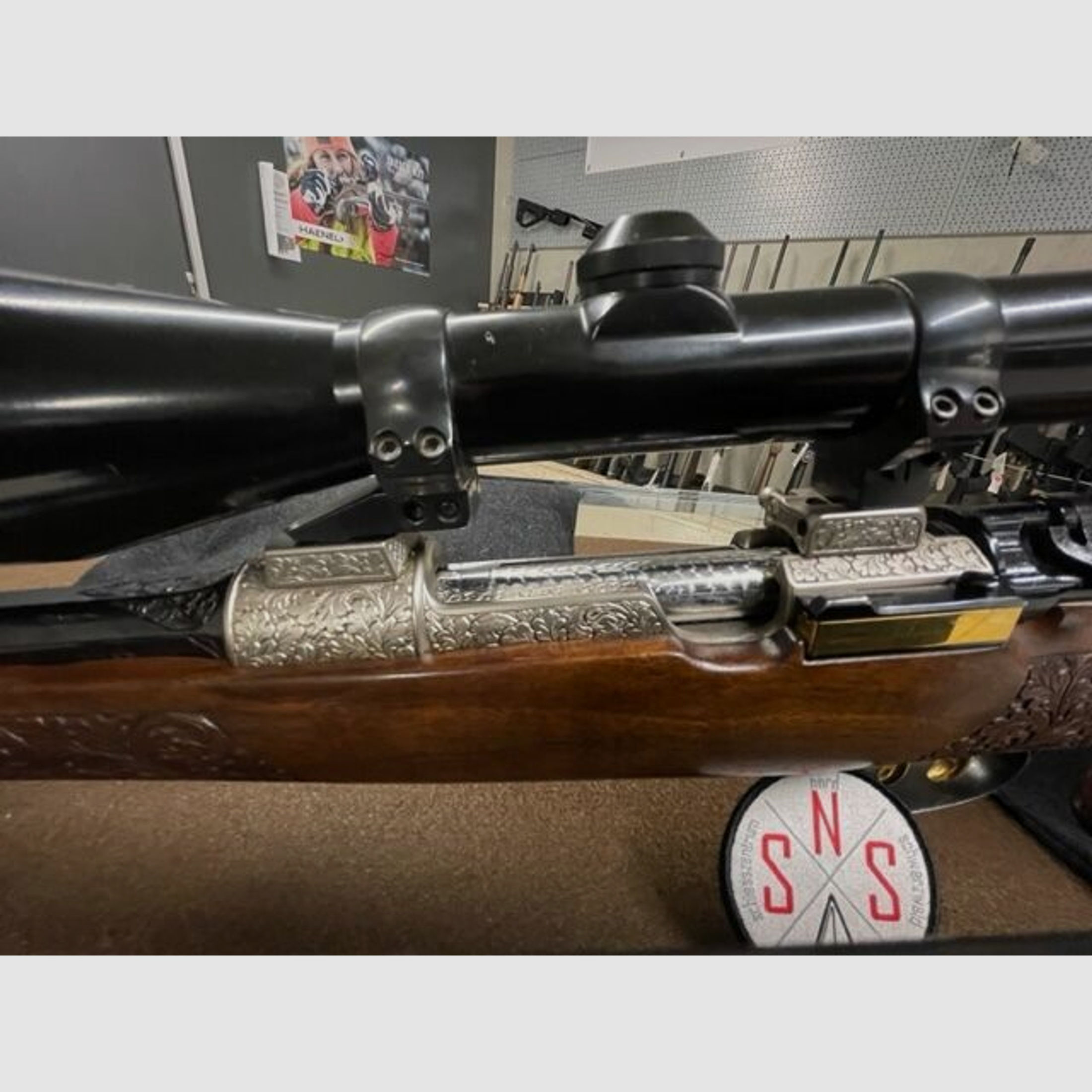 Mauser	 98er Einzelstück, graviert