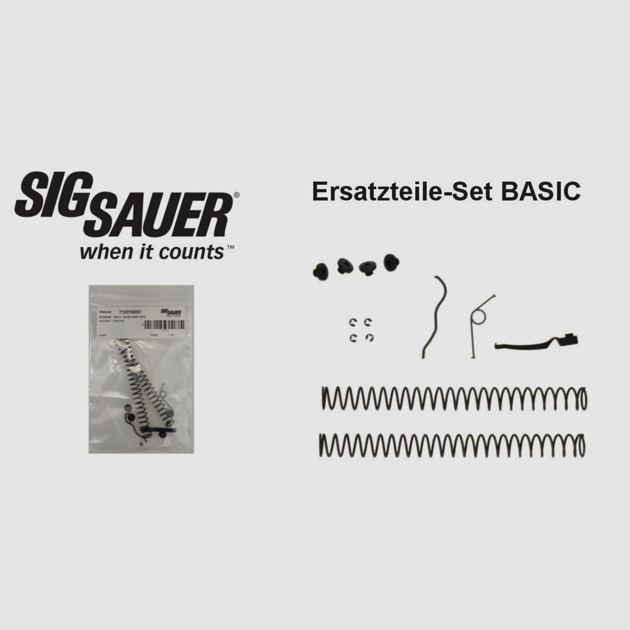 Sig Sauer	 Ersatzteile Set Basic für P226 X-Serie 9mm mit SAO Abzug (X-Short X-Five X-Six)