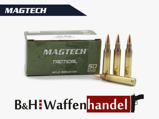 Magtech	 500 Schuss .223 Rem. 55gr. / 3,56g Tactical FMJ