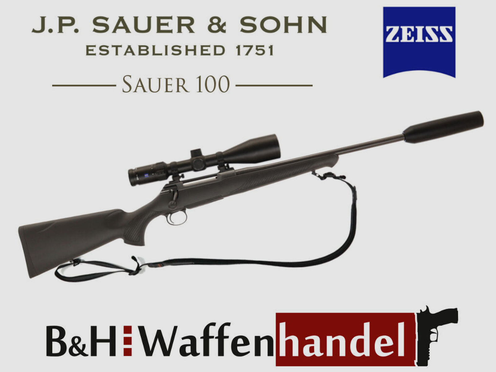 Sauer & Sohn	 S 100 Classic XT .308 / ZEISS V4 / Sauer-Schalldämpfer etc.