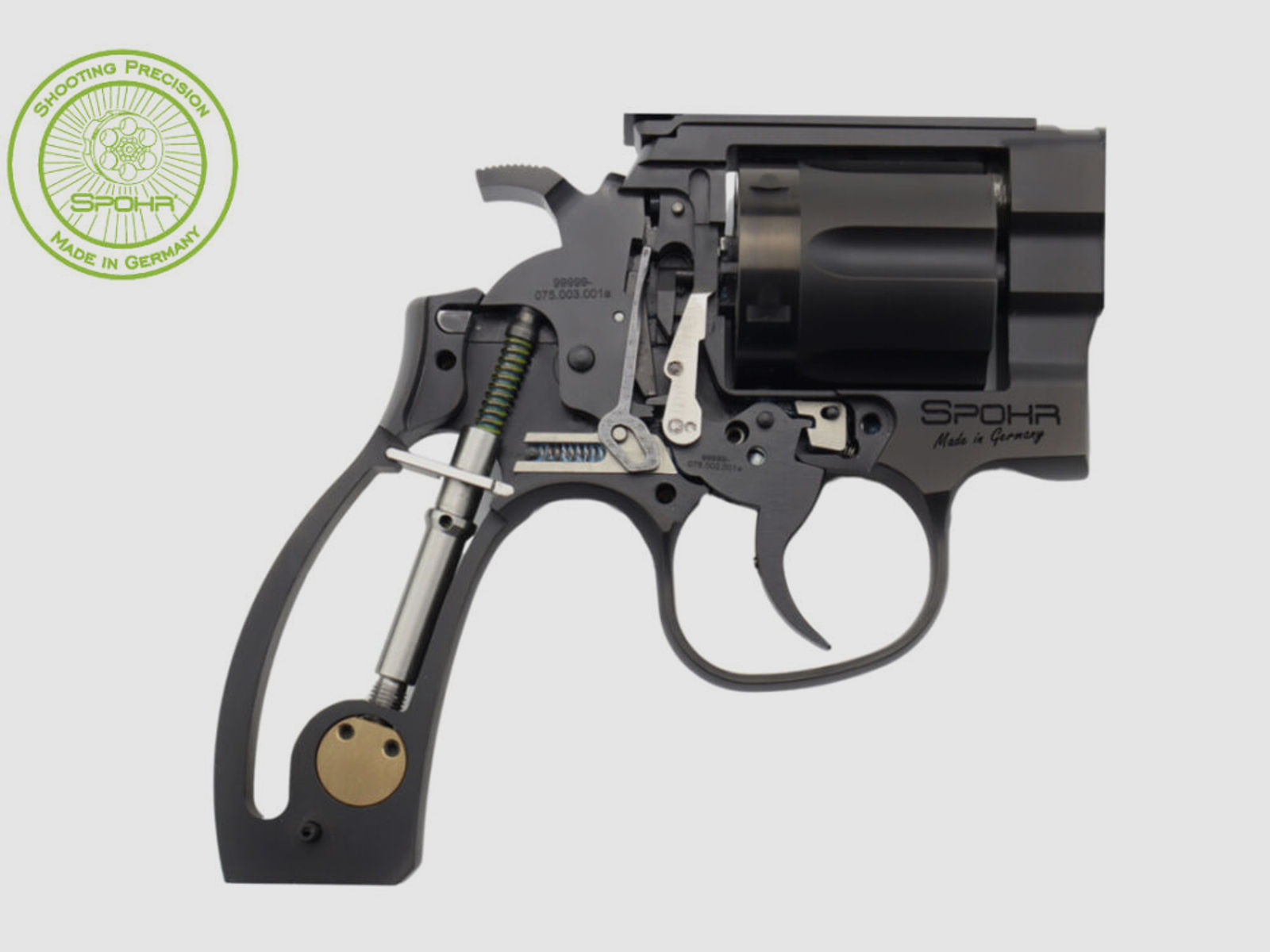 Spohr	 284 Carry Black 4 Zoll Revolver mit Wechseltrommel 9mm Made in Germany