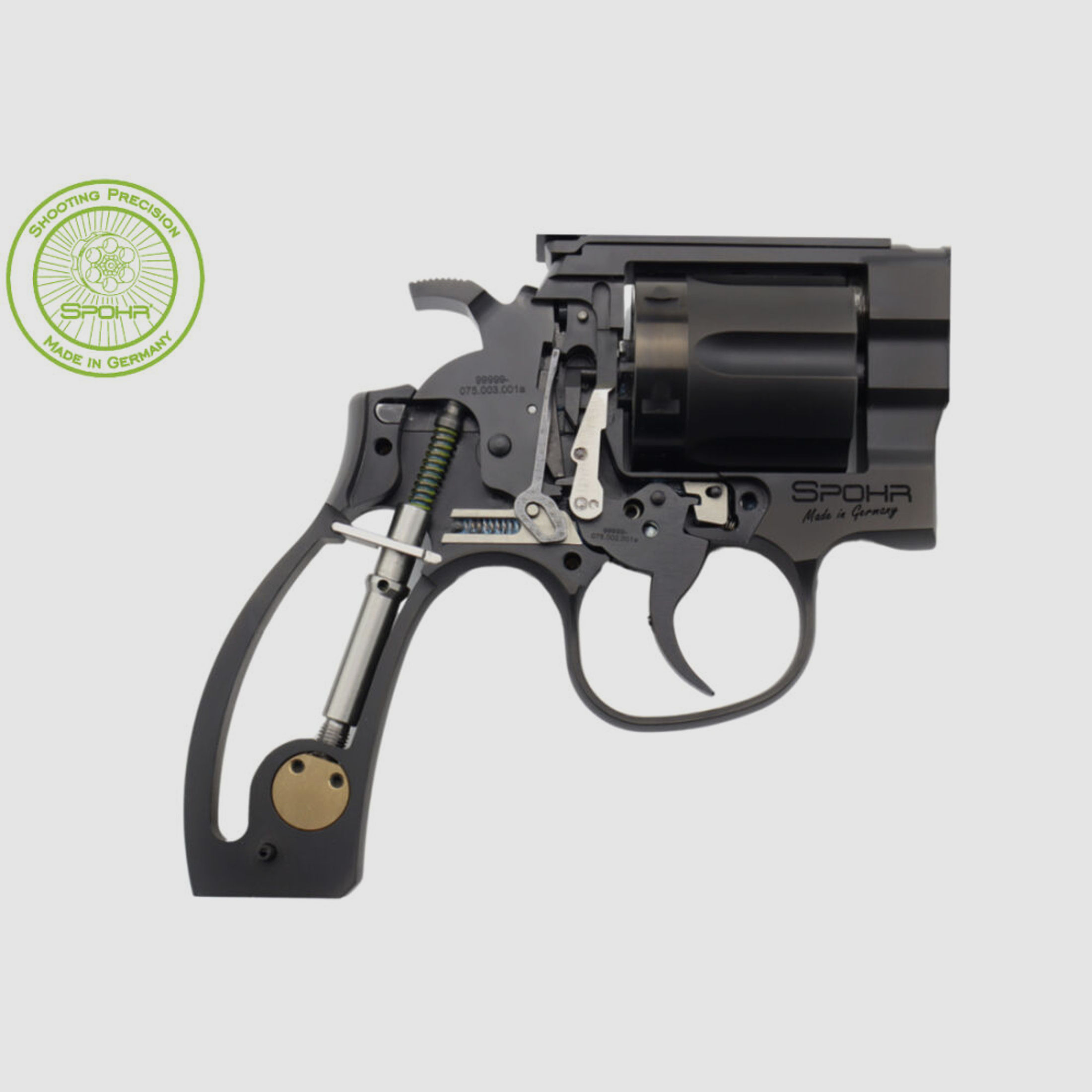 Spohr	 284 Carry Black 4 Zoll Revolver mit Wechseltrommel 9mm Made in Germany