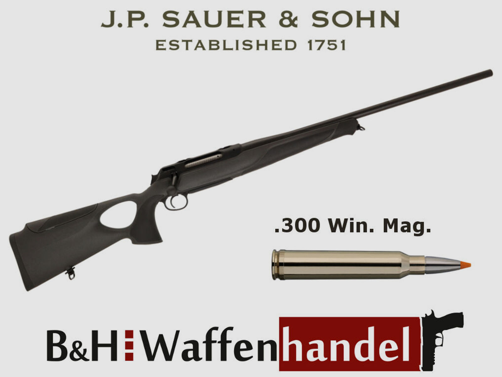 Sauer & Sohn	 S 404 Synchro XT / LL62cm / Laufgewinde / Magnum