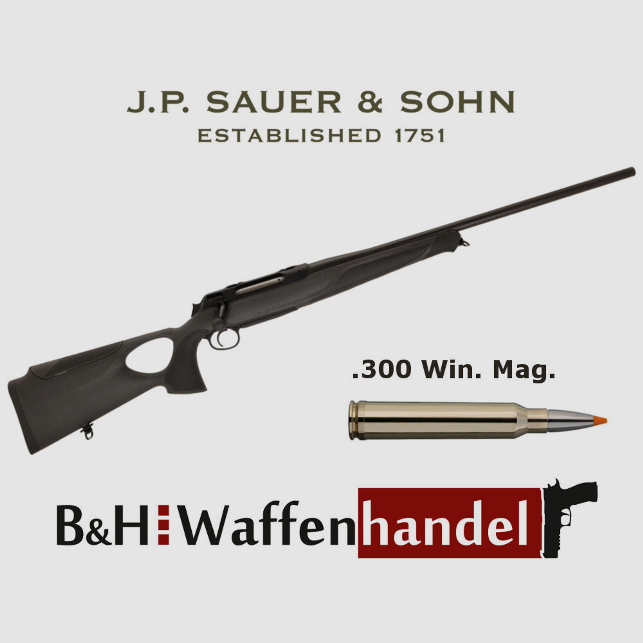 Sauer & Sohn	 S 404 Synchro XT / LL62cm / Laufgewinde / Magnum