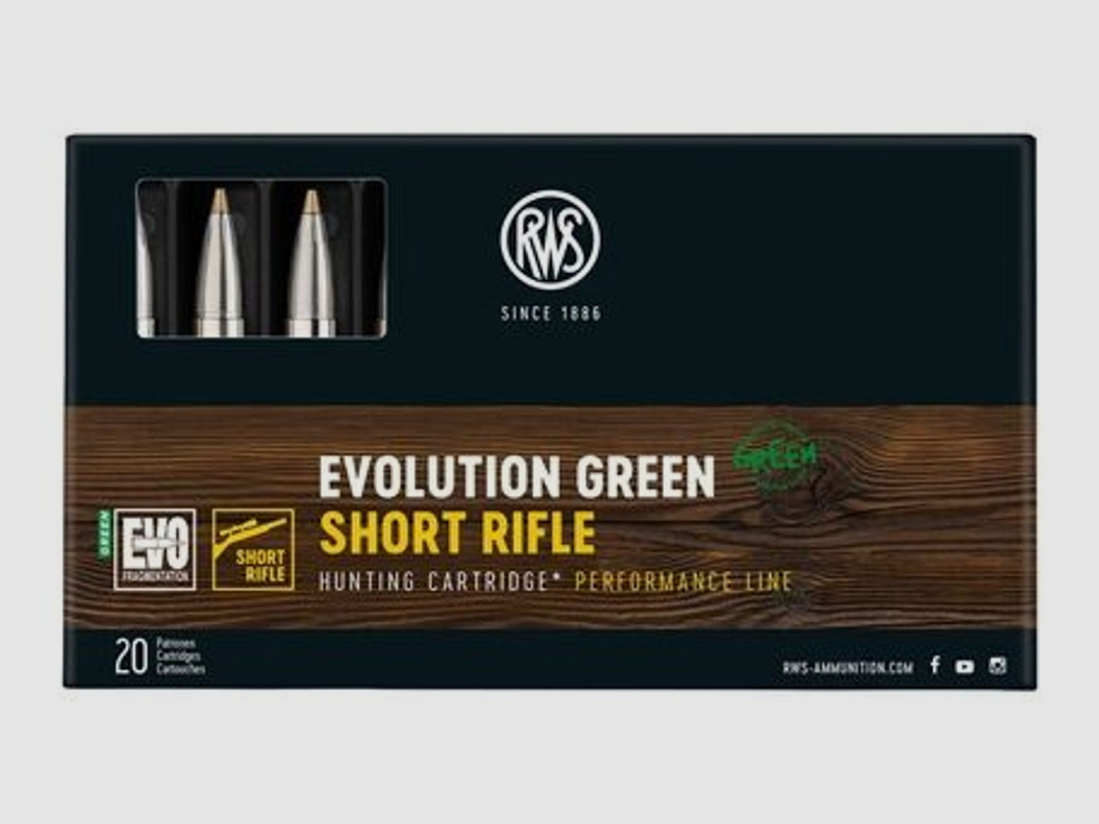 RWS	 Evolution green short rifle - 200er Umkarton