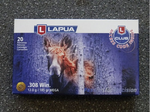 LAPUA	 .308 Win. MEGA 12,0g