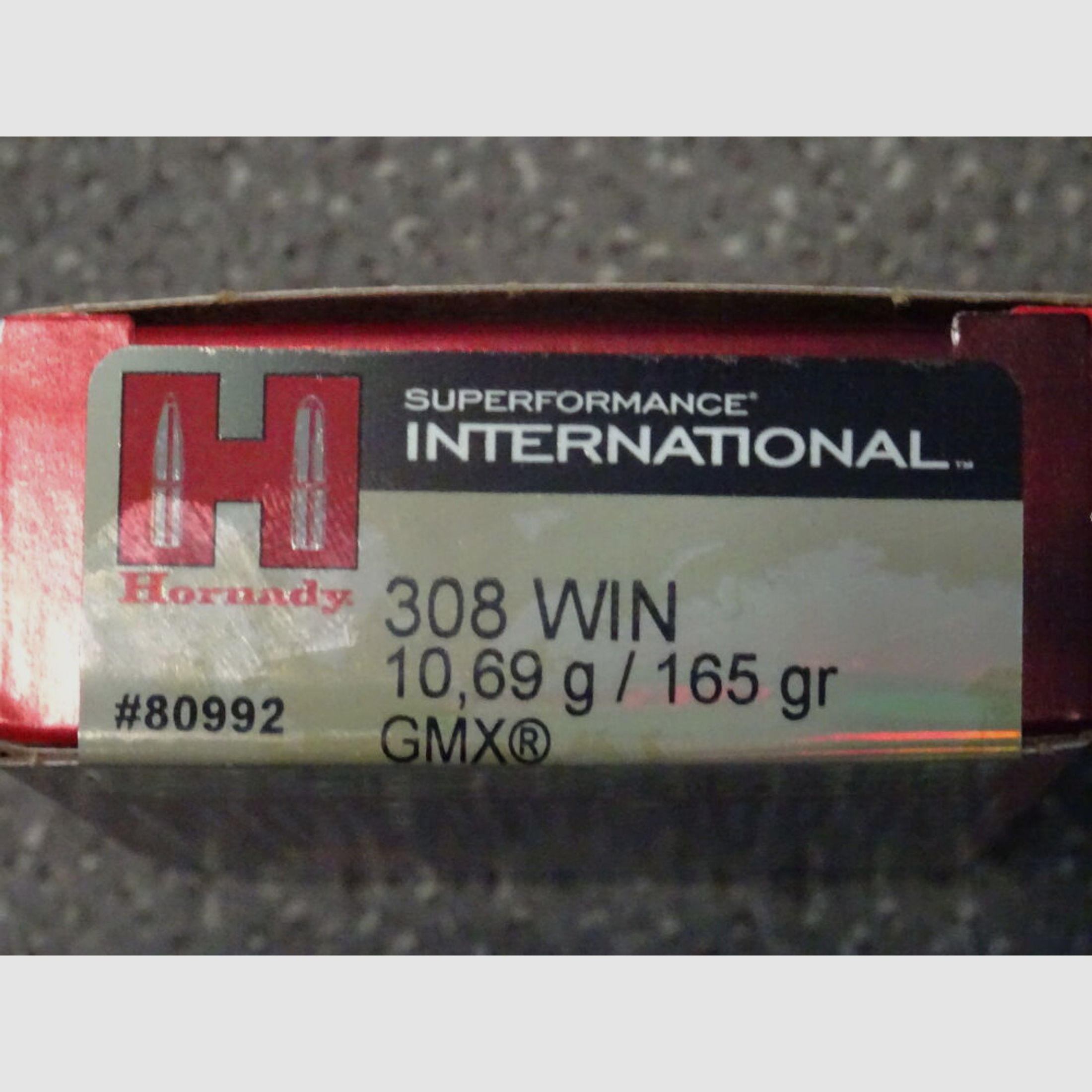 HORNADY	 .308 Win GMX 165 grs