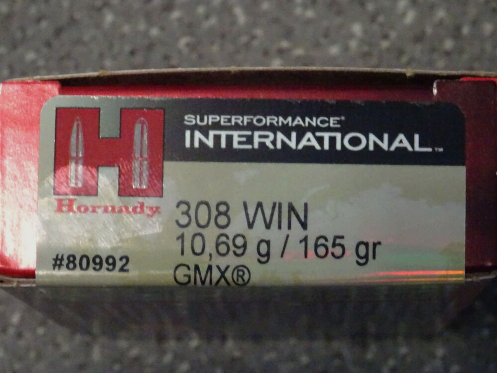 HORNADY	 .308 Win GMX 165 grs