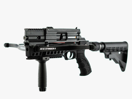 Multishot Pistolenarmbrust Steambow AR-6 Stinger II Tactical 55 lbs 6 Schuss Magazin (P18)