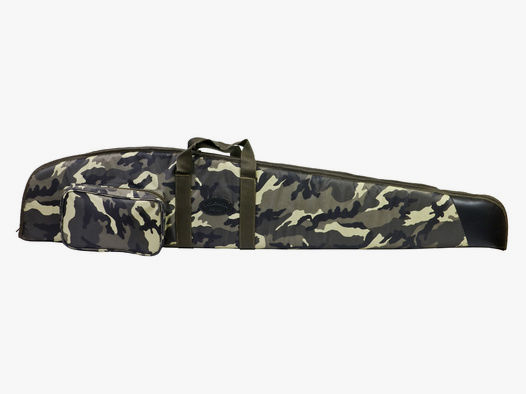 Gewehrfutteral Norconia RN125, camouflage, 120 x 20 cm, Nylon, mit Seitentasche