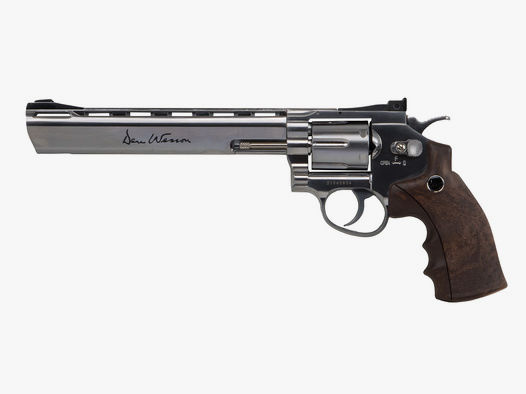 CO2 Revolver Dan Wesson 8 Zoll vernickelt Kaliber 4,5 mm BB (P18)