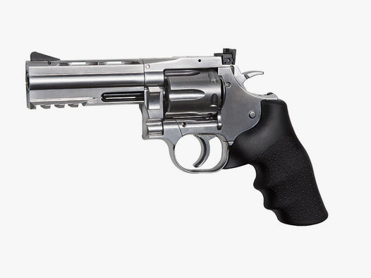 CO2 Revolver Dan Wesson 715 4 Zoll vernickelt Kaliber 4,5 mm Diabolo (P18)