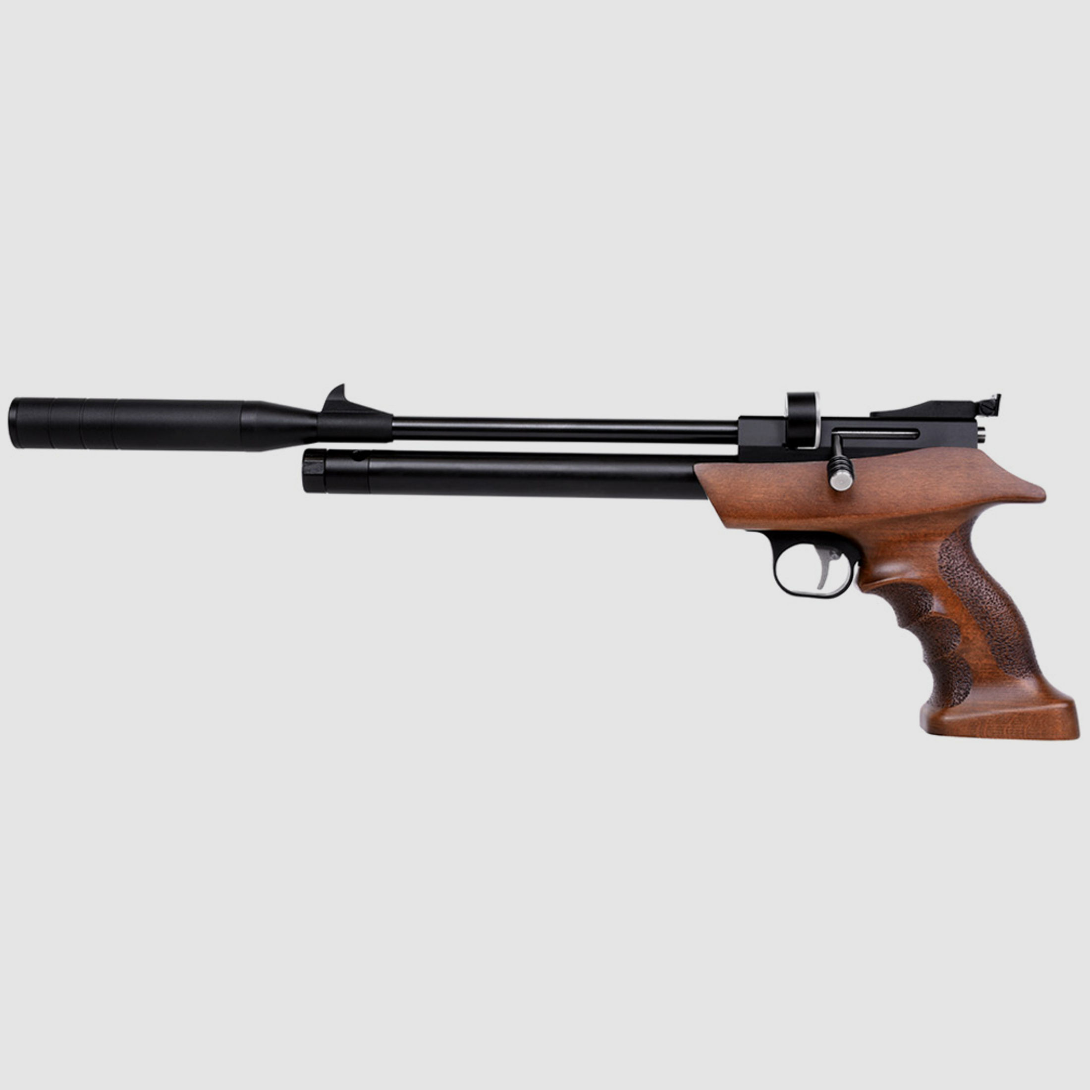 Pressluftpistole Diana bandit Holz Matchgriff mit Fischhaut SchalldĂ¤mpfer Kaliber 5,5 mm Diabolo (P18)