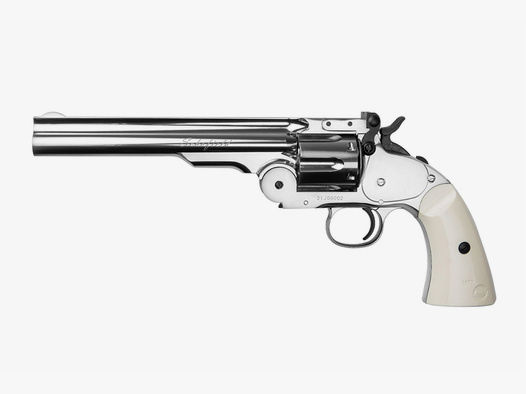 CO2 Revolver ASG Schofield 6 Zoll Silver silber Kaliber 4,5 mm Diabolo (P18)