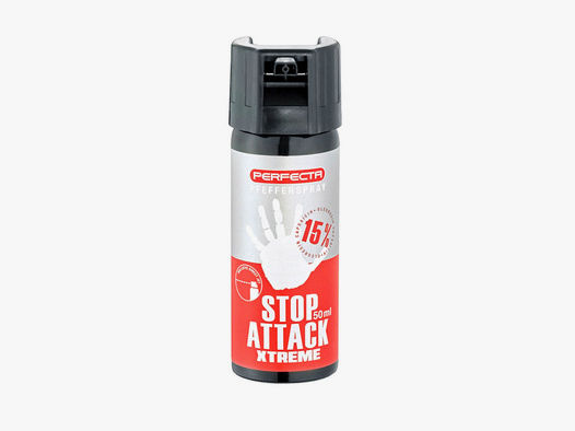 Pfefferspray Perfecta Stop Attack XTreme 15% OC ballistischer Strahl 50 ml
