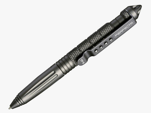Kubotan Kugelschreiber Tactical Pen Perfecta TP II, silber, LĂ¤nge 150 mm